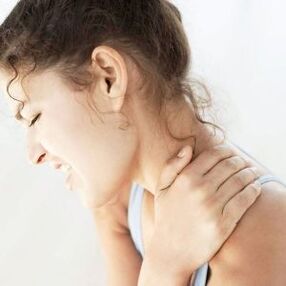 Strong pain in osteochondrosis of cervix